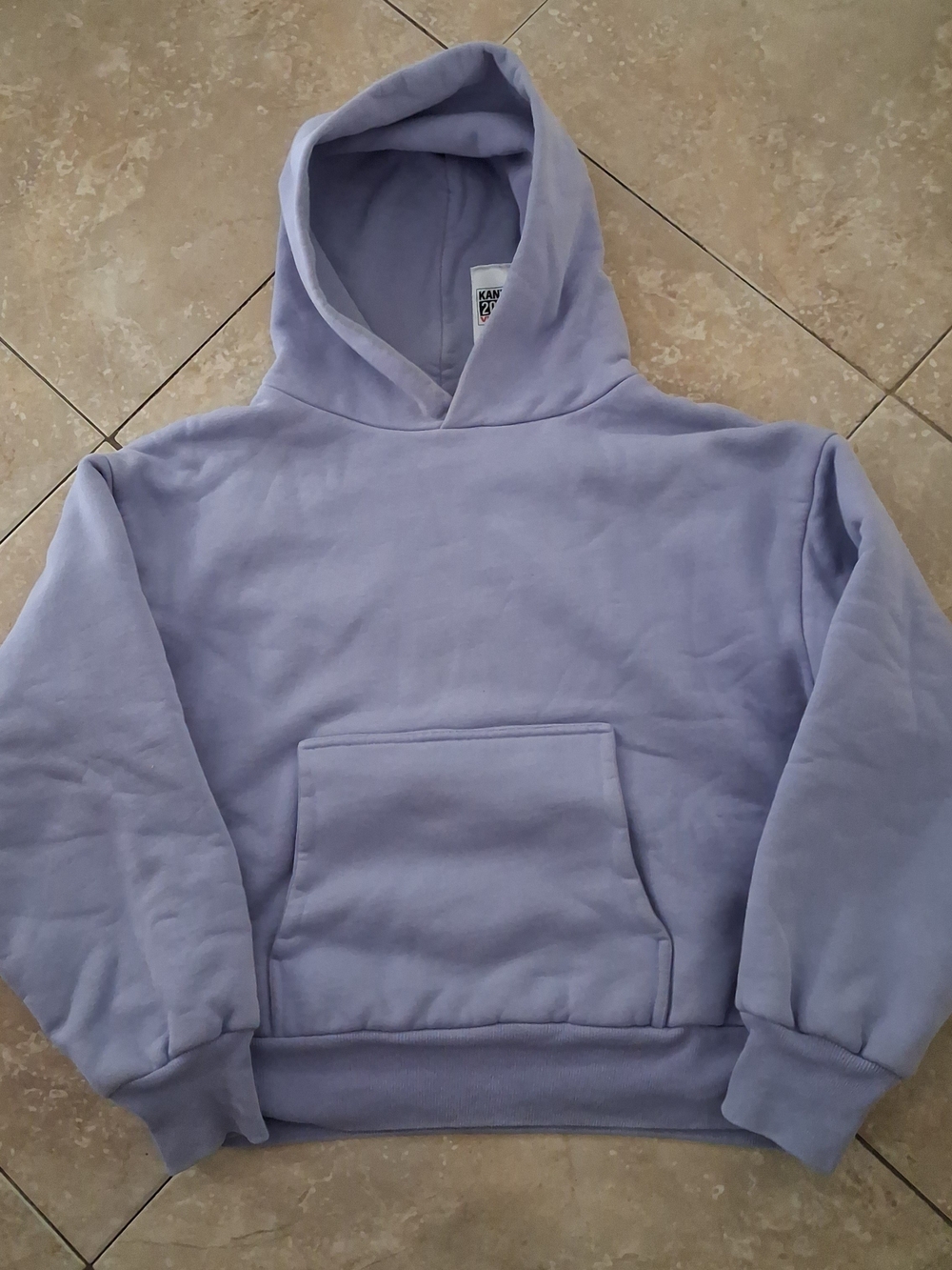 Kanye West Vision 2020 Purple Lavender Double Layered Hoodie - Men's Pullover